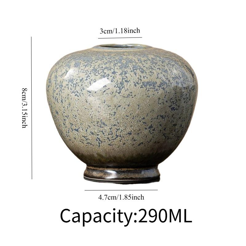 Starry Kiln Change Ceramic Vase Tabletop Flower Holder Tea Ceremony Decor Home Office Gift