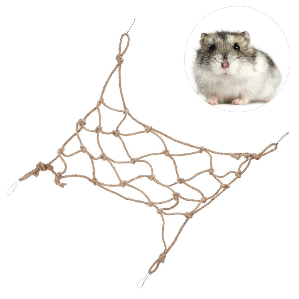 Haustier-Kletternetz Vogel-Kletterseil Leiter Hanfseil Kletternetz für Hamster