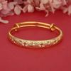 Gold-Plated Sliding Eight-Pointed Star Bracelet - Elegant Women's Bangle, Perfect Gift for Mom