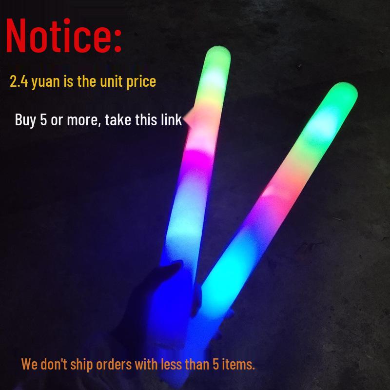 Customizable Colorful Flashing Foam Glow Sticks for Concerts