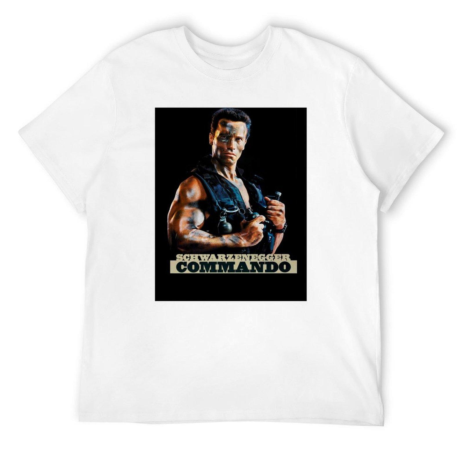 Commando Movie Poster T-Shirt graphics anime tshirt t shirt men cotton S