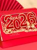 Desktop Calendar 2026 Year Of The Horse Red Hollow Table Calendar Creative Celebration Chinese Style Monthly Calendar Home Decor
