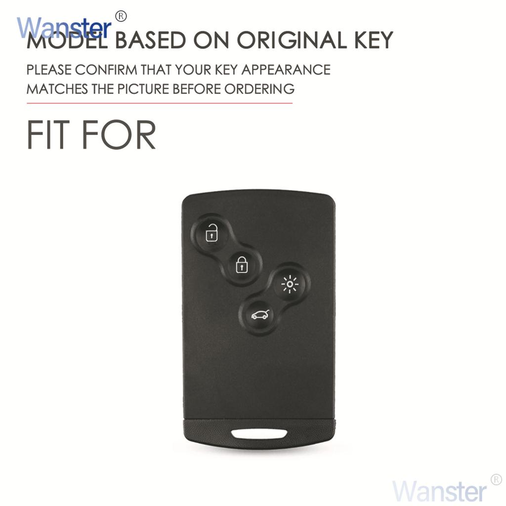 Leatehr Auto Key Fob Cover Case Fit For Renault Megane 2 3 Clio Scenic Duster Kaptur Captur Logan Laguna Zoe Koleos Danilo Nema Fluence