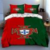 Red-green crest. Bedding Duvet cover sets Duvet covers Pillowcases gifts (1 * Duvet Cover 2 * Pillowcases, without duvet insert)