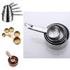 Elegantes Edelstahl-Messbecher-Set Mit Präziser Skala Zum Backen Und Kochen