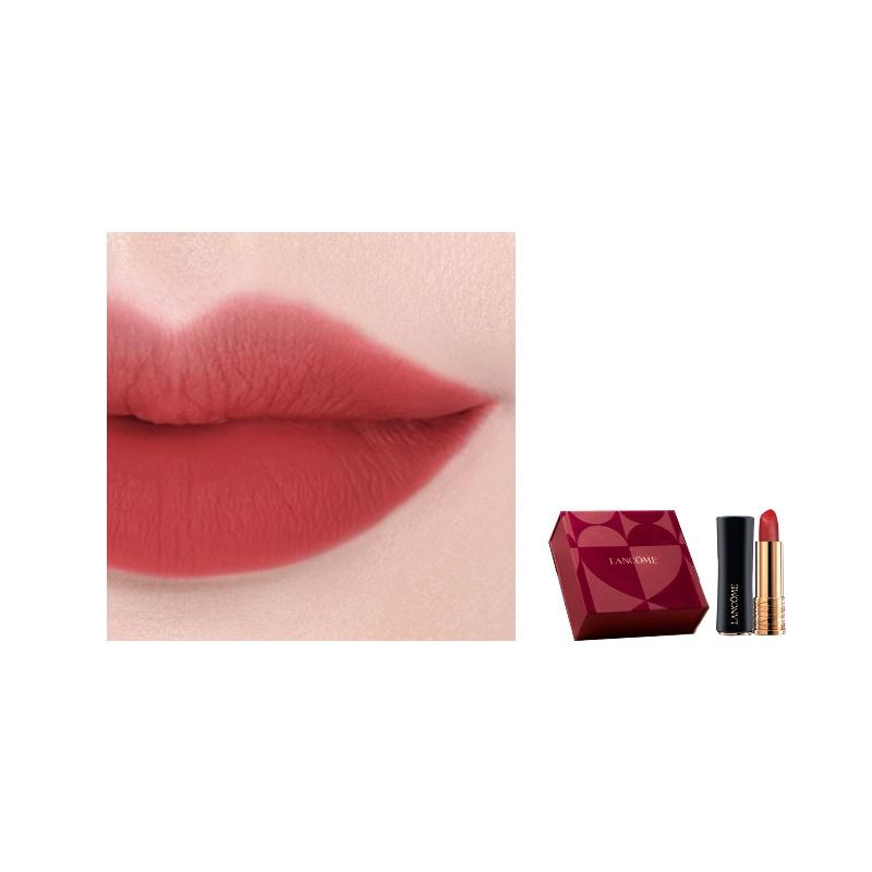 LANCÔME Jingchun Black Gold Tube Lipstick, Valentine's Day Gift Box, Small Waist, Matte, Matte, Colorful and Easy To Apply #295 Tipsy Sweet Tea