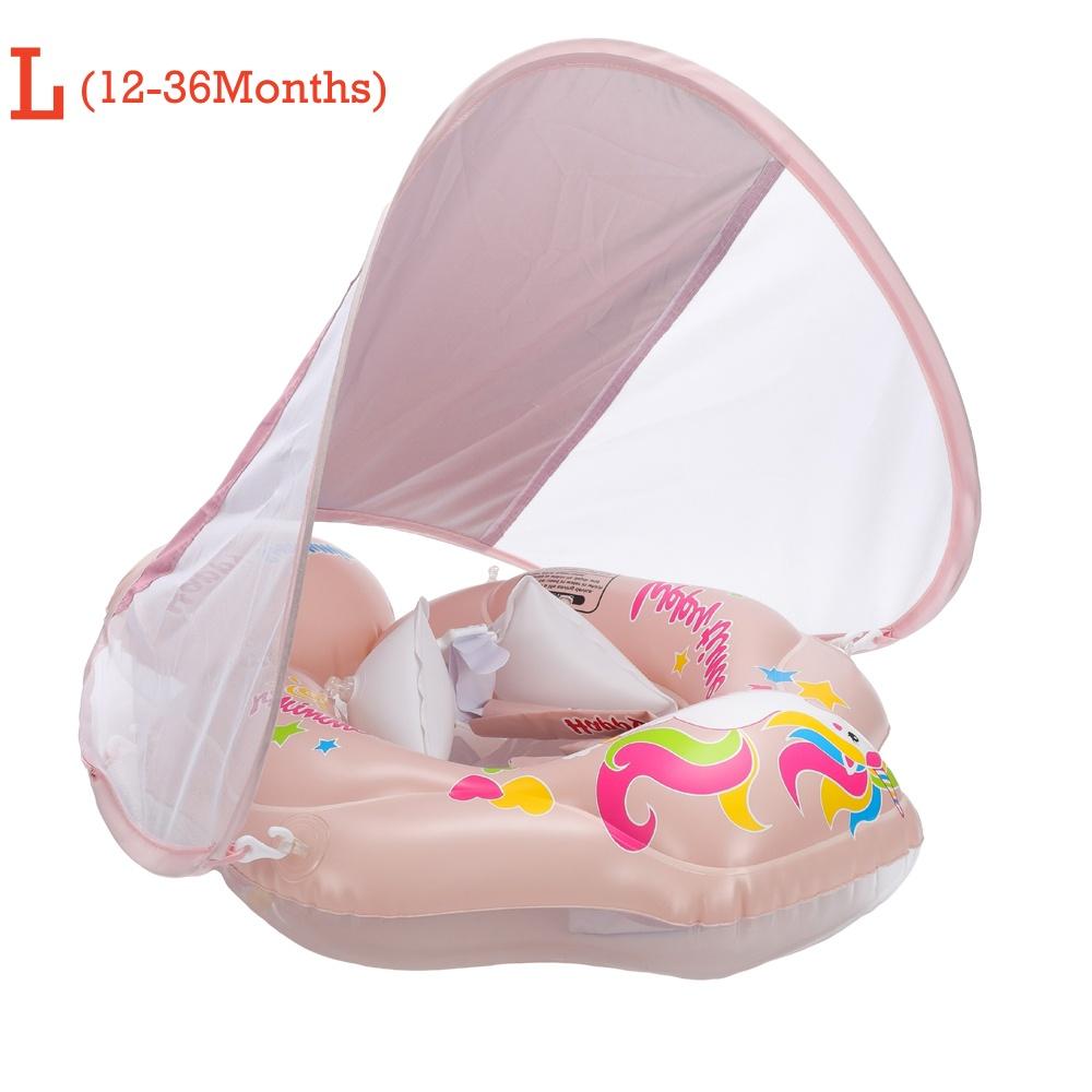 Baby Swimming Ring Inflatable Adjustable Safety Float for Infants Toddlers Kids Pool Bathing Summer Swimming Toys with Seat