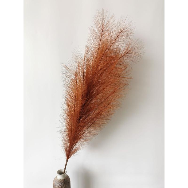 1 pz Erba di Pampas Artificiale 120cm Grande Soffice Canna Finta Fiori Artificiali Decortivi Coda Erba Bouquet Boho Decorazione Casa Forniture Matrimonio Accessori
