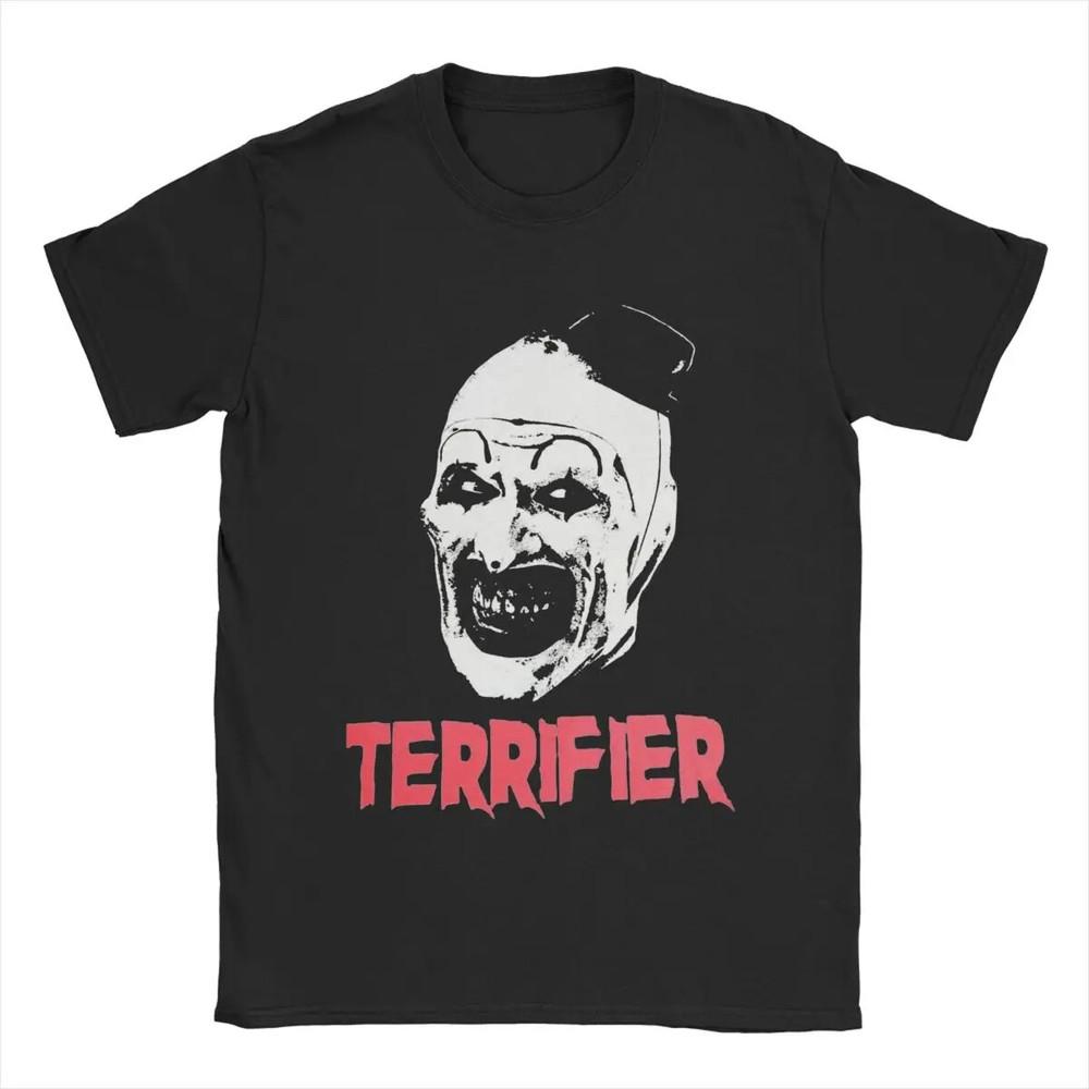 

Men#039;s Terrifier Clown T Shirt 100% Cotton Clothes Funny Short Sleeve Round Colla Unisex T-Shirt XXXXL