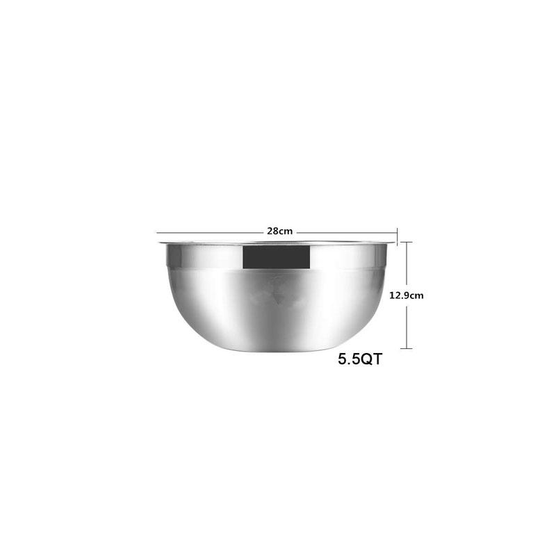 Stainless Steel Mixing Bowls Non Slip Nesting Whisking Bowls Set Kitchen Mixing Bowls For Salad Cooking Baking Kc0257