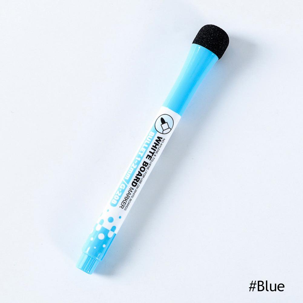 

Магнитные маркеры для белой доски Стираемые маркеры с жидким мелом с ластиком Чернила на водной основе Быстросохнущие Офисные принадлежности синий