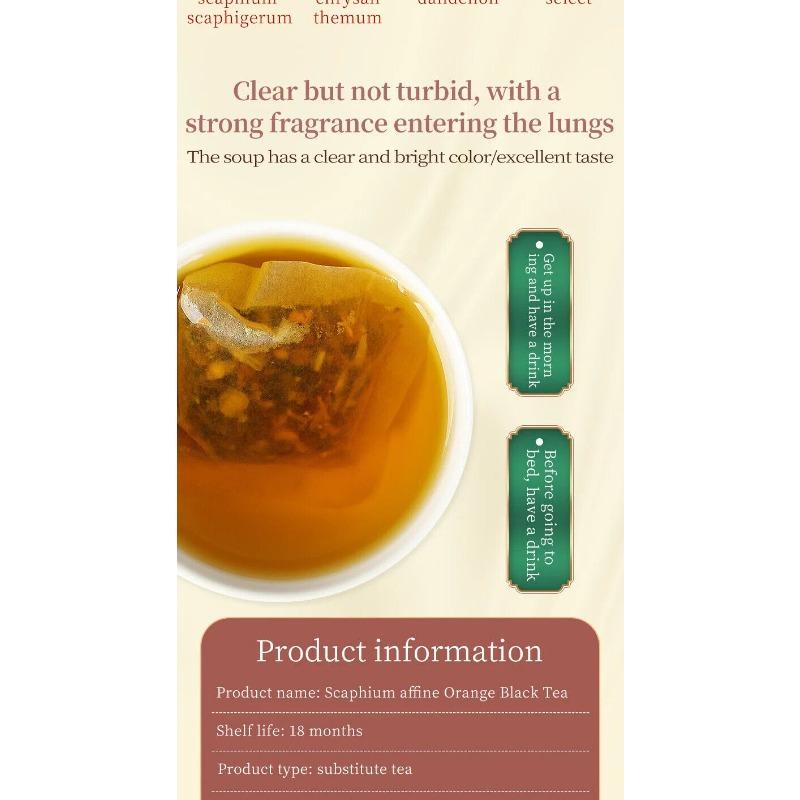Scaphium Affine Orange Black Tea Zdravý bylinkový čajový sáček 120g