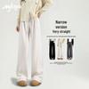 MJ STYLE Women's Relaxed Fit Soft Drape Straight-Leg Pants