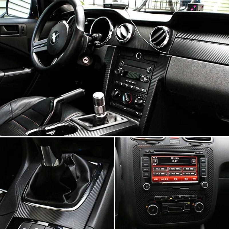 10/30/50*200cmFibra de carbono 5D de alto brilho, filme de vinil para envoltório de motocicleta, adesivos e decalques, acessórios automotivos, estilo de carro