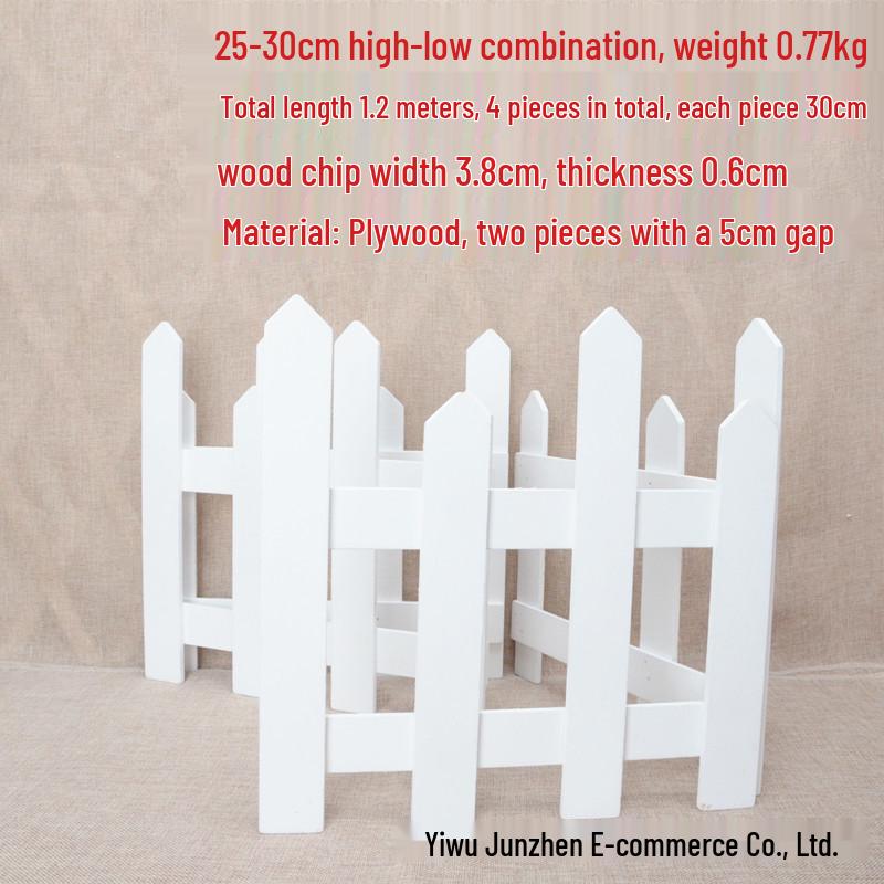 Holzzaun Lattenzaun Weihnachtsdekoration für Innen- & Außenbereich