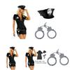 Sexy Adult Women's Police Uniform Halloween Costume