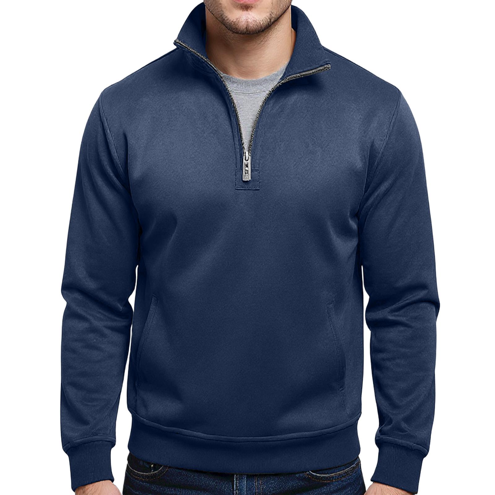 

Мужская повседневная рубашка свободного кроя с воротником и длинными рукавами L