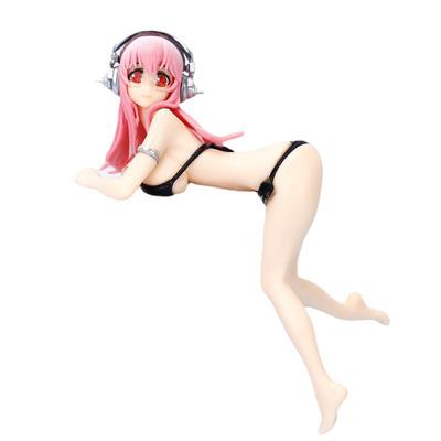 13 cm Supe Sonico Anime Figur Sonico Zweidimensionaler Bikini Sexy Girl PVC Action Figure Nudel Stopper Sammlung Modell Puppe Spielzeug