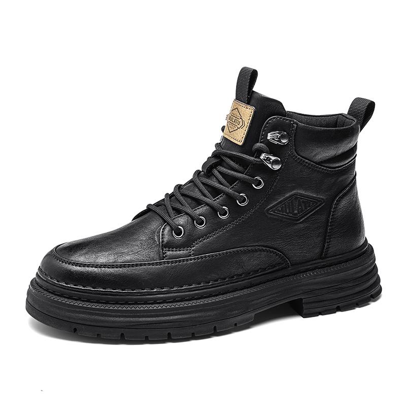 Fashion 2025 Mens Casual Shoes Fashion Luxury Brand Men's Breathable Outdoor Mens Hiking Shoes Lace-up Comfortable Mens Ankle Boots