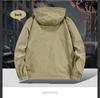 Men's Hooded Windbreaker Jacket - Waterproof, Windproof, Spring/Autumn Motorcycle Workwear Trend (Style 8817)