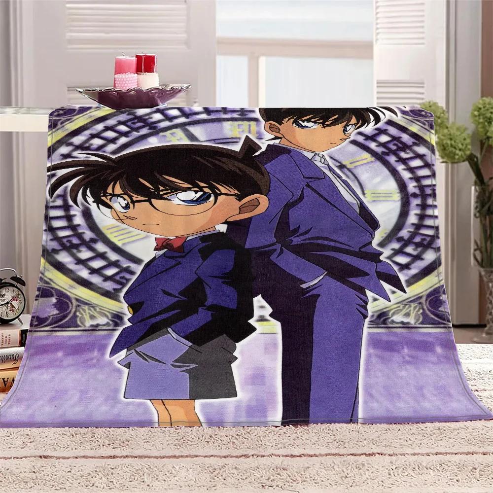 Detective Conan Personalized Blanket for Sofa Decoration Home Interior Luxury Blankets & Throw Thin Wadding Blanket King Size 75X95CM