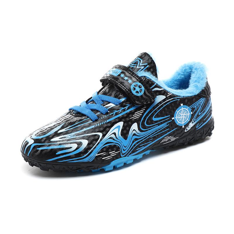 New Children'S Football Shoes Male And Female Students Fleece Thickened Winter Outdoor Grass Training Game Football Shoes