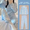 "Cute Dog Dachshund" ins cartoon spring and autumn striped pajamas women's cardigan long-sleeved loungewear autumn and winter suit