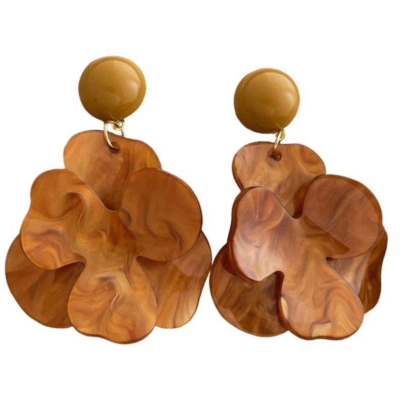 Elegant Flower Earrings Women Pendant Earrings Comfortable Wear Ear Jewelry Suitable for Daily and Formal Occasions Wear