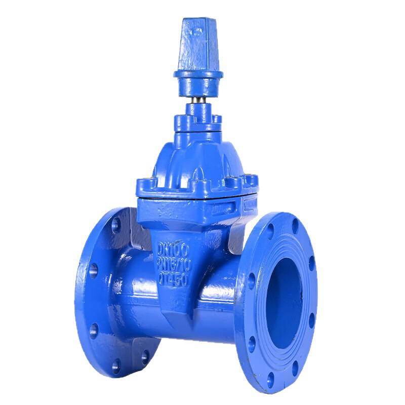 Underground Concealed Stem Gate Valve MZ45X-16Q, Direct Burial Type, Ductile Iron, Flanged.