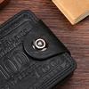 Retro Men Wallet Portable Waterproof Faux Leather Slim Credit Card Holder Bi-fold Short Wallet Multi-functional Front Pocket Wallet