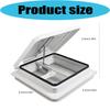 14Inch Plastic Roof Vent Cover Manual Trailer Vent Replacement Universal Bathroom Exhaust Vent for Trailer Motorhome