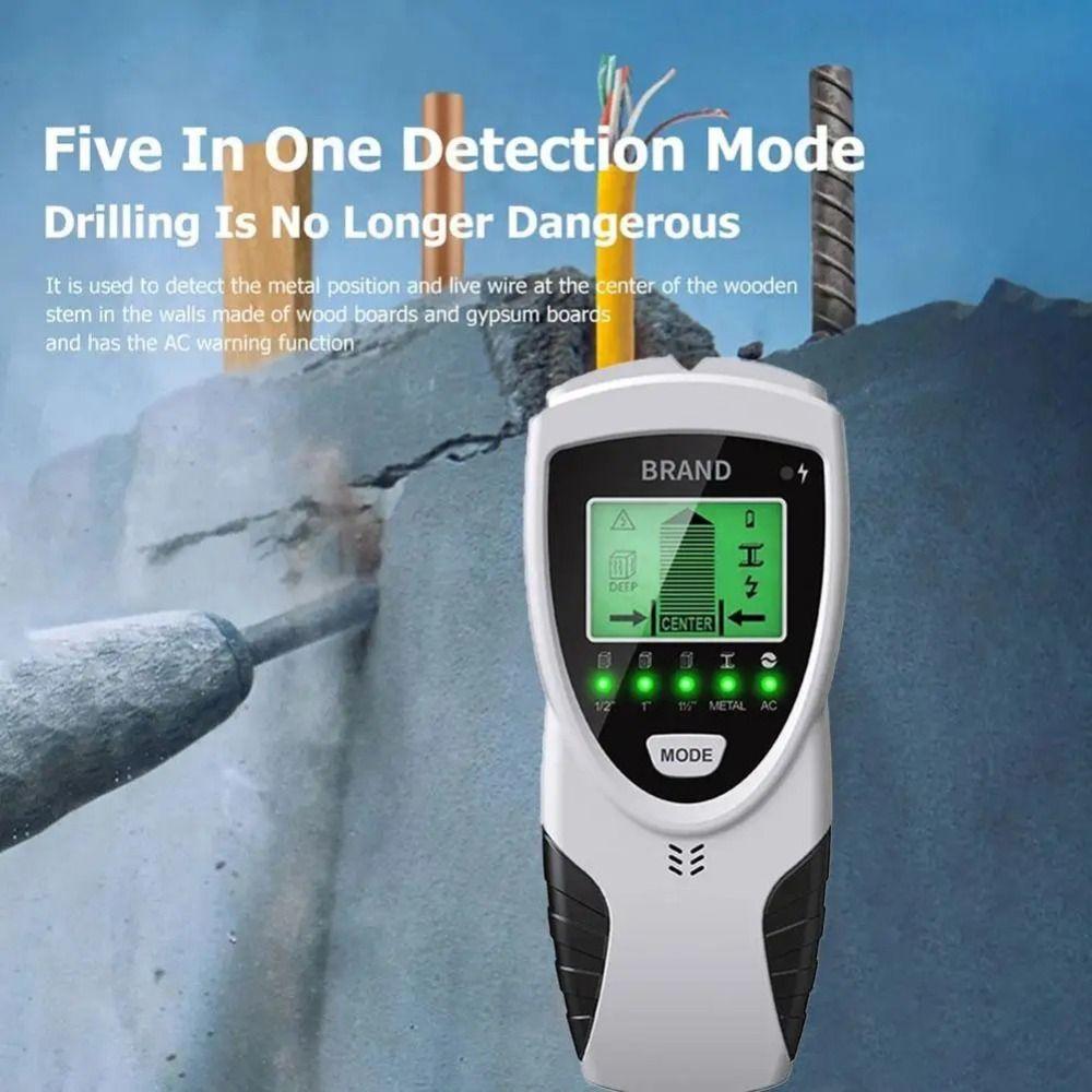 Accuracy AC Voltage Live Wire Detector 5 in 1 Wall Scanner Metal Detector for Studs  Industrial