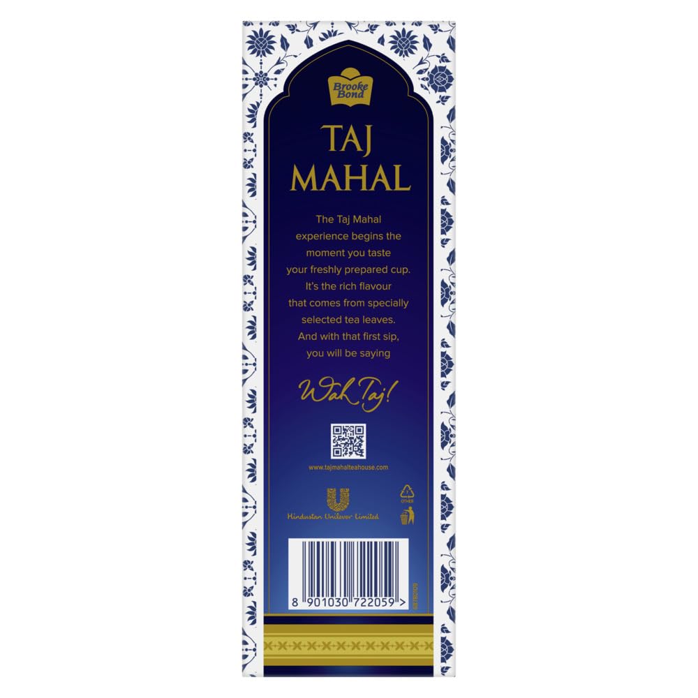 Taj Mahal South Tea Powder 1kg Pack Premium Blend Loose Tea Leaves Rich Flavorful Chai Golden Orange Brew With Uplifting Aroma