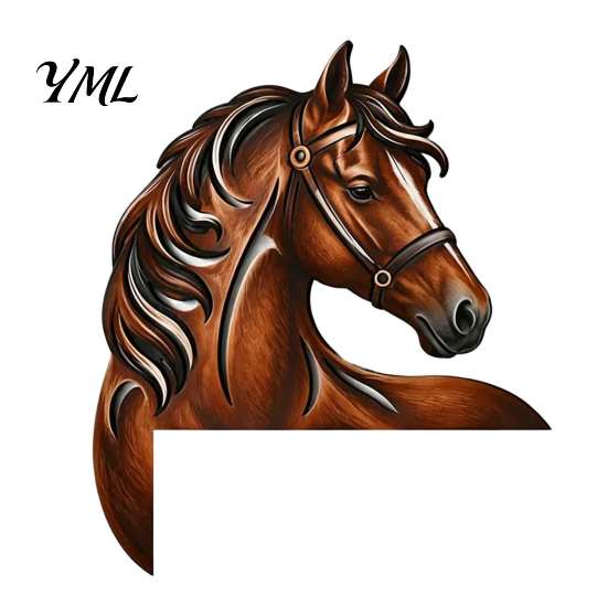 Wild Aesthetic Wall Hanging Western Horse Wooden Door Topper Decor, 2D Printed Rustic Frame Vintage Interior Wood Craft Ornament, Top Shelf Decoration