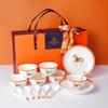 Premium Hermes Orange Ceramic Dinnerware Set