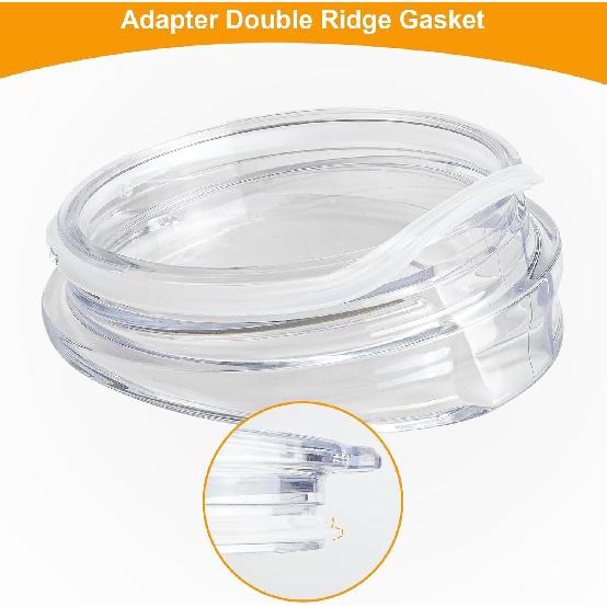 Lid Gasket for Bubba Envy 24oz Tumbler, 4 Pack Gasket Seals Compatible with Bubba Water Cup, Anti-Seepage BPA Free