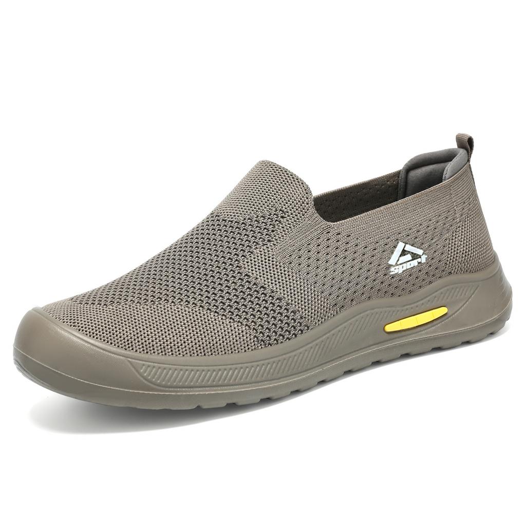 Men’s Casual Breathable Mesh Slip‑On Shoes Lightweight Summer Flywoven Loafers for Everyday Walk Outdoor Comfort
