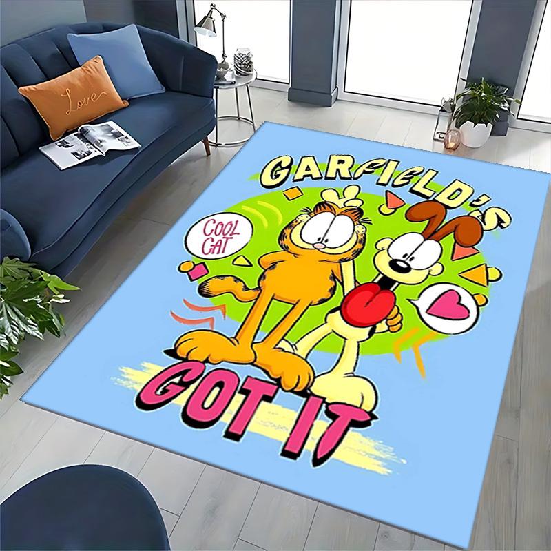 1pc Garfield's Got It! Cool Cat Office Chair Mat - Anime Cartoon Design, Non-Slip Carpet for Home Decor, Gaming Room, Dormitory Flooring.Q076