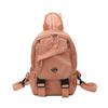 Color Solid Simple Casual Lightweight Neutral Backpack For Daily Activities