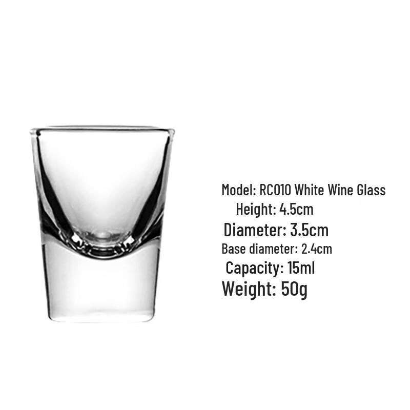 Bullet-Shaped Glass Shot Glasses RC010*6