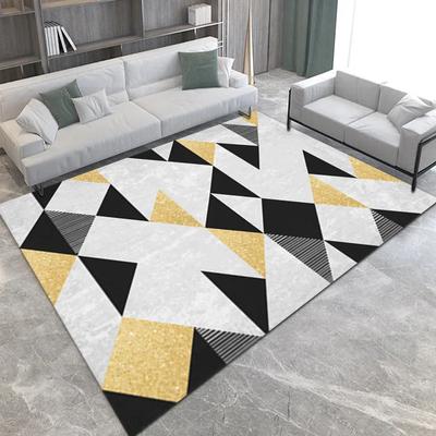 Tappeto Grande Moderno Geometrico Resistente allo Sporco per Soggiorno Semplice Leggero Lusso Tappeto Tavolino da Caffè Tappeto Camera da Letto Tutto Esteso