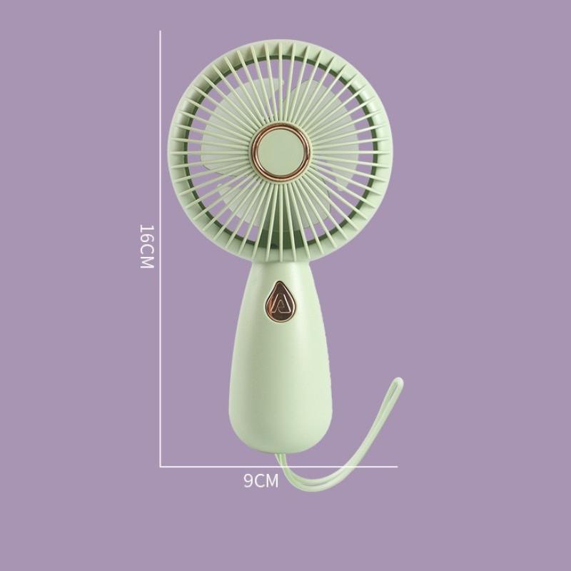 Mini-Handventilator, tragbarer, wiederaufladbarer USB-Ventilator mit LED, schlichtes Design, Geschenk