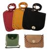 3Pcs/Set Replacement Leather Shoulder Bag Strap Bottom PU Leather Bag Strap  Shoulder Handbag