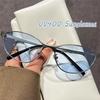 Men Women'S Metal Frame Sunglasses Outdoor Cat Eye Uv400 Sun Glasses Goggles Unisex Vintage Retro Hip Hop Eyewear