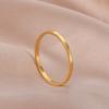 Minimalistische Edelstahlringe für Damen Herren Mode Einfacher Fingerring Jubiläums Schmuck Geschenk