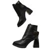 Chunky Women Ankle Boots Super High Heels Pointed Toe Elegant Leather Shoes 2025 Trend New Brand Goth Pumps Winter Botas Mujer