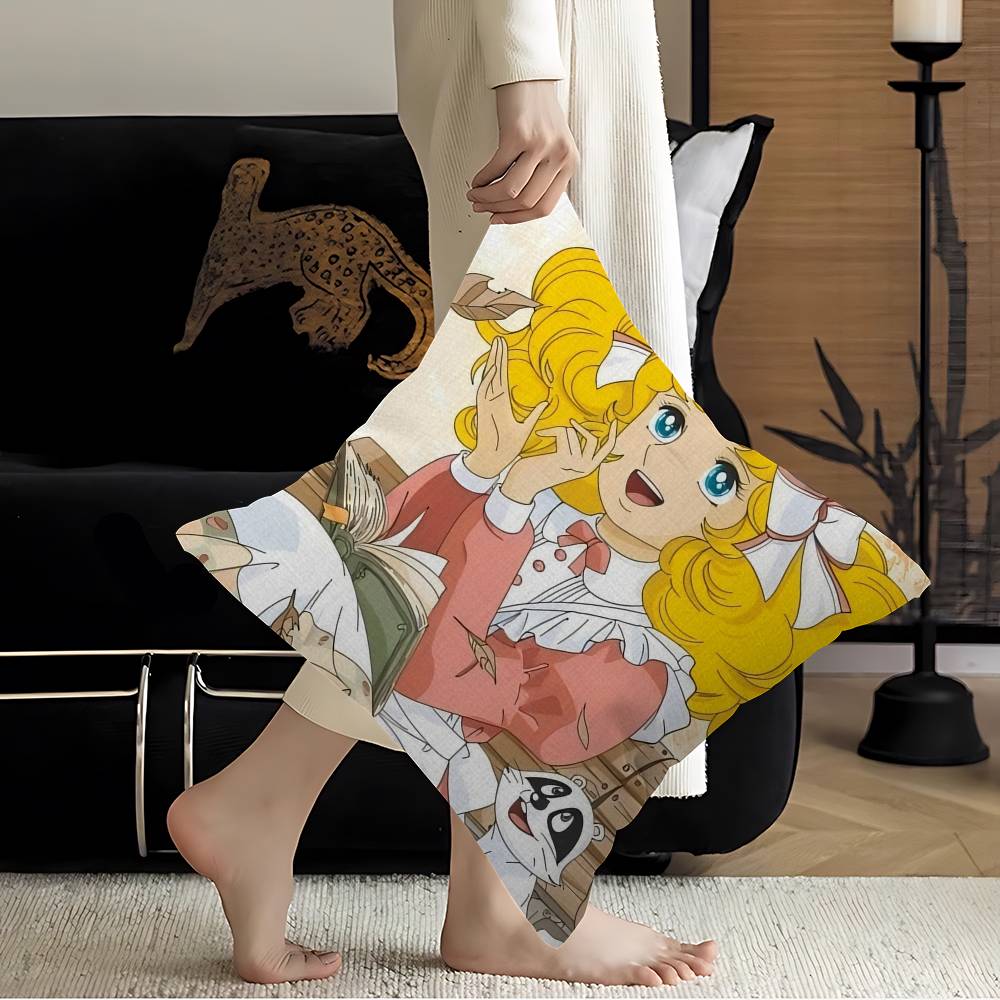 Japanese C-Candy Candy Office Cushion Pillowcase Car Cushion Cover45X45Cm Lumbar Pillowcase Sofa Pillowcover