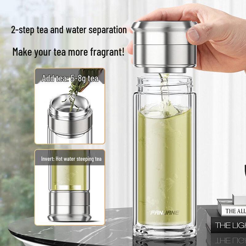 Portable Glass Tea Infuser Bottle