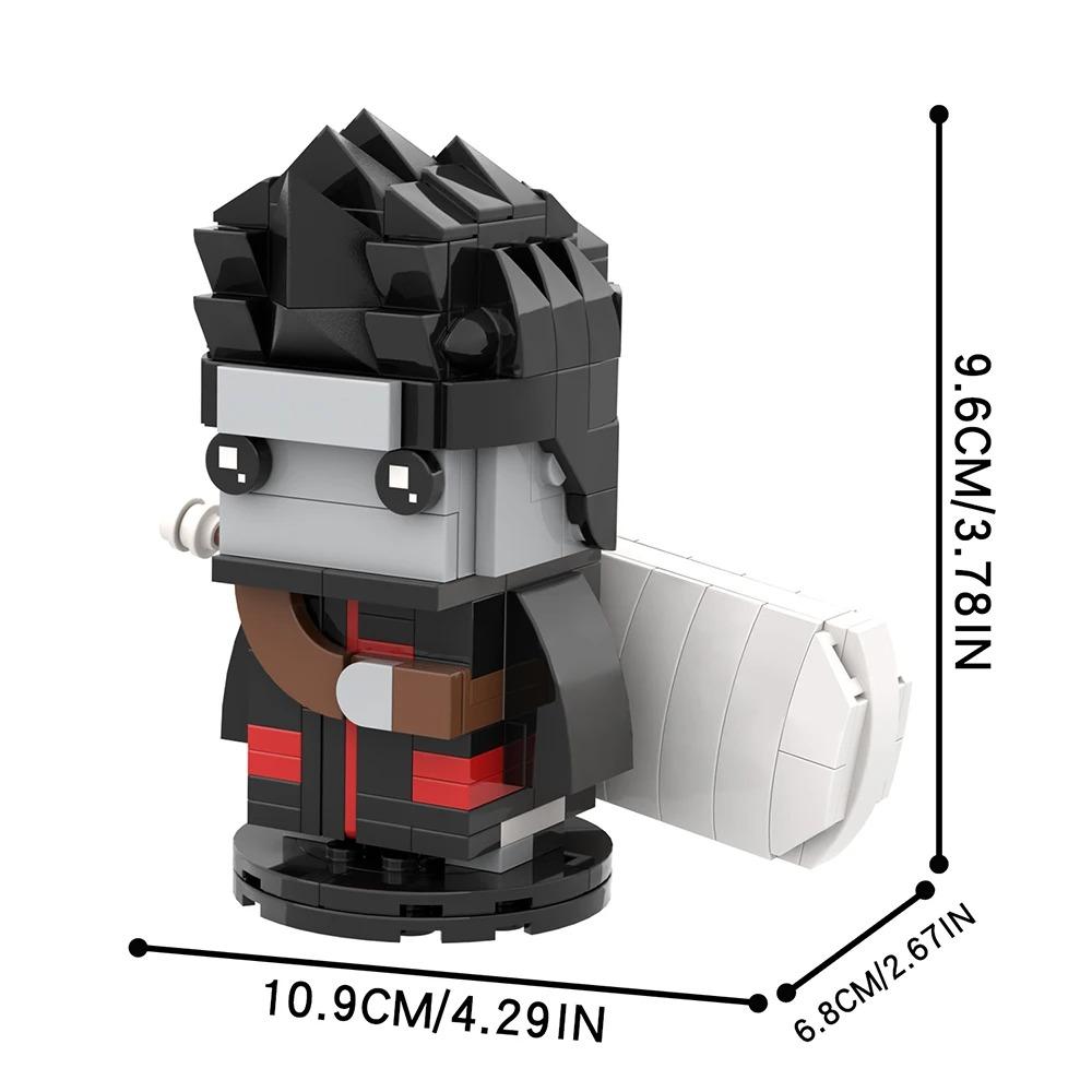 MOOXI Anime Cartoons MOC Bricks Set Compatible BrickHeadsed Building Blocks Parts Kids Education Toys For Children Birthday Gift