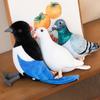 Soft Material Simulated Pigeon Plush Toy High Quality Realistic Pigeon Plush  Halloween Gift